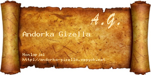 Andorka Gizella névjegykártya